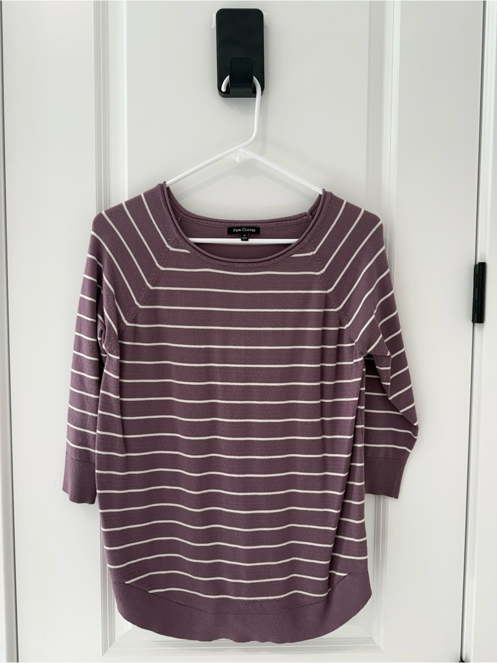 Pink Clover Striped Knit Top